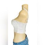 ZARA  Satin  Effect cropped Top with Tie shoulders Photo 8