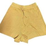 The Lullaby Club Alex Yellow Rib Knit Cotton Shorts Size S/M Photo 0