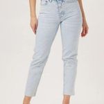 The Normal Brand High Rise Ankle Skimmer Light Wash Jean EUC Sz 28 Button Fly Blue Photo 0