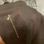 Loft πππBOGOHOπππChic Army Green Faux Suede Pants with Gold Zipper Accents Photo 9