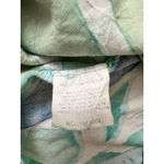 Jams World Sleeveless Tank Dress Green Blue Large V-Neck Botanical Hawaiian Photo 1