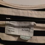 Striped Black and White Mini Dress Size XS Photo 4