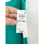 Bar III  Midi Dress Womens Size Petite Medium Teal Bodycon Scoop Neck Modern Chic Photo 7