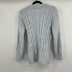 Lucky Brand light blue boho V-Neck Relaxed Fit Eyelash Sweater size small Photo 3