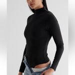 EXPRESS Black Body Contour High Neck Bodysuit Photo 5