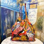 Farm Rio Banana Fruit Print Coin Pouch Tote Bag Multicolor OS NWT Photo 6