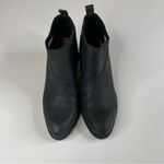 Toms  Womens Leilani Black Leather Ankle Booties Size 7.5 Photo 3