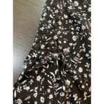 Krimson Klover Dark Floral Knit Dress Womens Small Pocket Cinch Hiking Outdoorsy Black Photo 8