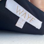 WAYF  Black Strappy Lace Up Plunge Cami Strapless Blouse Size Small Photo 5