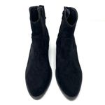 Forever 21 black faux suede western ankle booties, size 8 Photo 4