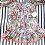 Z&L Europe Z & L Europe Floral Boho Off The Shoulder Lace Bell Sleeve Mini Dress S/M Photo 5