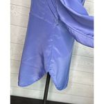 Campus Casuals of California vintage 80s periwinkle BF blouse Size Small Blue Photo 4