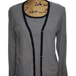 Liz Claiborne  Striped Tank Top Sleeveless‎  With Sweater Casual Basic XL Photo 0