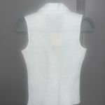 Rebellion White Sleeveless Ribbed Blouse Photo 1