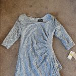 Alex Evenings  Hydrangea Blue Lace Dress SIZE 14 Photo 2