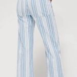 Lacausa 2 Rowan Cotton Pants in Blue Stripes Photo 1