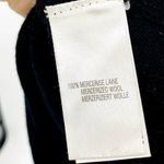 Rodier Black Geometric Short Sleeve Crewneck Wool Sweater Tunic Dress Size 40 Photo 4