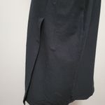 Eileen Fisher  black faux wrap pull-on skirt size small Photo 4