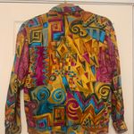 Joyce Vintage Multi Color Funky Disco Woman Sz 10 Blazer. 2305 Yellow Photo 4