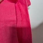 Ralph Lauren Lauren  Pink Linen Belted Bermuda Shorts Size 14 Preppy Coastal Photo 4