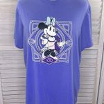 Disney  Parks 100 Anniversary Women's Minnie Mouse T-Shirt Purple-Small Photo 0