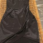 Windsor Black Satin Small Fitted Dress Photo 2