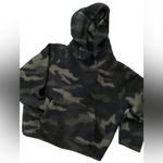 PINK - Victoria's Secret Pink Victoria Secret hooded sherpa. Black camo. Medium Photo 6