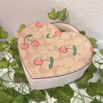 Coach Heart Crossbody In Signature Canvas With Heart Cherry Print CE653 Photo 8