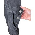 Old Navy  Distressed‎ Black Denim Overalls Ripped Knee Pockets Casual Women's 8 Photo 3