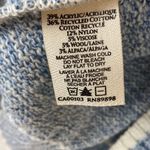 Fair Isle Sweater Baby Blue & Ivory 1/4 Zip Pullover Cotton Country Aprés Large Photo 10