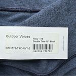 Outdoor Voices Size XS Double Time 10” Biker Shorts Navy Compression Pocket NEW Photo 5
