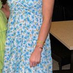 Lele Halter Neck Sundress Blue Photo 3