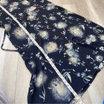 Jaclyn Smith Romantic Floral Dress vintage midi womens Navy Blue size 24w plus classic Photo 4