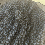 EXPRESS Floral Blue and Black Sheer Women's Top by Size XS Photo 7