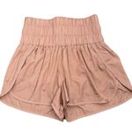 Free People  The Way Home Nylon Shorts Small Pink High Rise 2" Inseam Brief Lined Photo 1