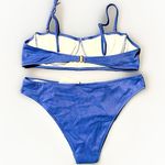 And The Why Women’s Ribbed Underwire Plunge Bikini Swimsuit  Photo 2