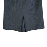 Ann Taylor Skirt Womens 2 Black Wool Blend Pleated Geometric Preppy Career Work Gray Photo 4