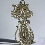 Large Blue Eyed Cat Pendant 4 in Photo 1