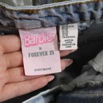 Barbie x Forever 21 Denim Flower Cut Off Jean Shorts Sz 26 Blue Photo 7