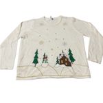 Holiday Time Holiday Sweater Snowy Scene Photo 3