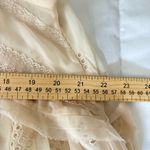 Free People Intimately Crochet Lace Detail Flowy Tunic Tank Top Ivory Size Small Photo 9