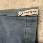 One Teaspoon Free People  Denim Boxer Shorts in Washed Blue Denim Photo 3