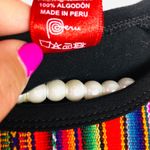 PERU | Lama Peruvian Lima Womens Black Shirt Red Size L Photo 5