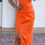 Antonio Melani  linen midi skirt slit maxi knotted penny dorothy ruched bright Photo 0