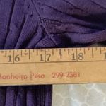 Peck & Peck  womens small silk blend cable knit purple turtleneck sweater Photo 3