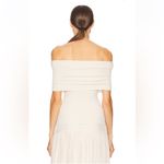 NWT HELSA Makenzie Off Shoulder Sweater in Vanilla, size S White Photo 2
