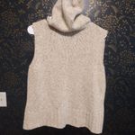 Talbots  made in Italy sleeveless wool blend zip up hooded sweater Photo 1