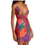 Farm Rio Linen Bright Macaw Side Buttons Mini Dress Size Large Photo 9