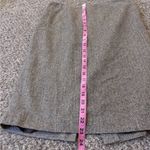 Loft Wool Blend Brown Herringbone Skirt Photo 5