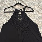 Black Halter Backless Sundress for Night Out Size L Photo 1